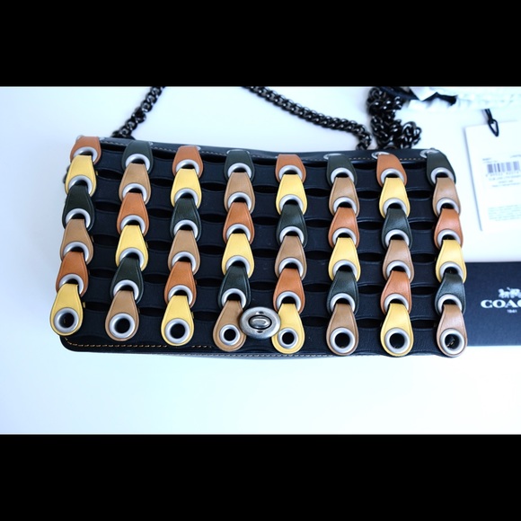 Unique leather Coach purse - Picture 5 of 9